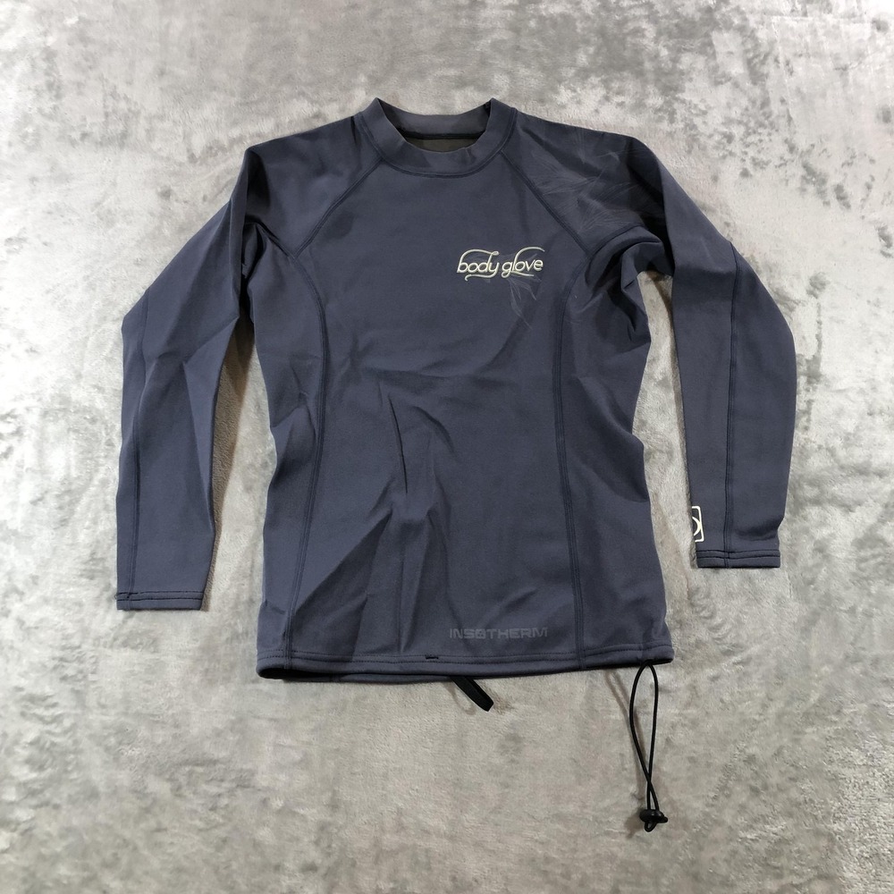 Body Glove Surf Shirt Womens Medium Gray Long Sleeve Rash Guard Insotherm